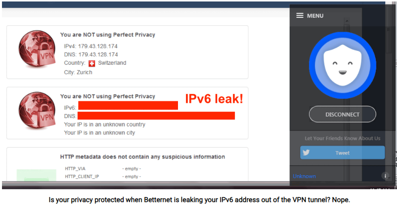 Betternet IP Leak1 image