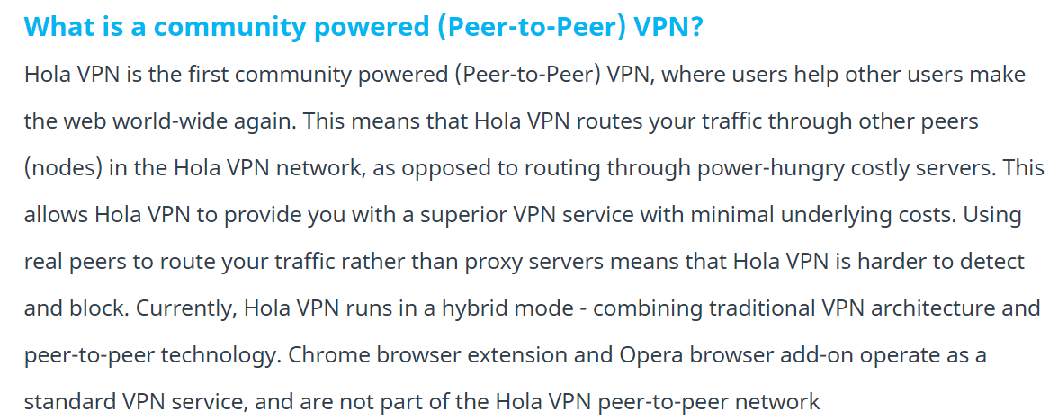 Hola VPN FAQ image